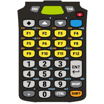 Zebra keypad, 34 keys