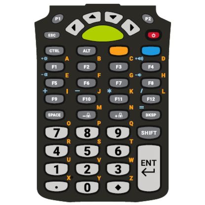 Zebra keypad, 43 keys