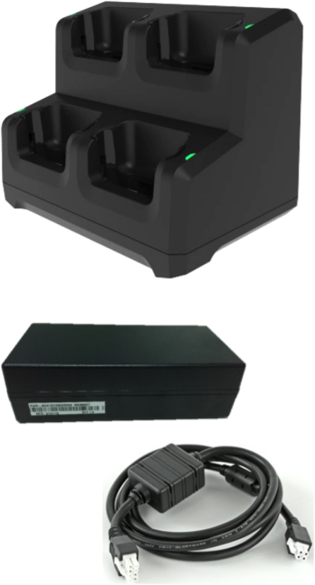 Zebra Ladestation, 4-Fach, abschließbar