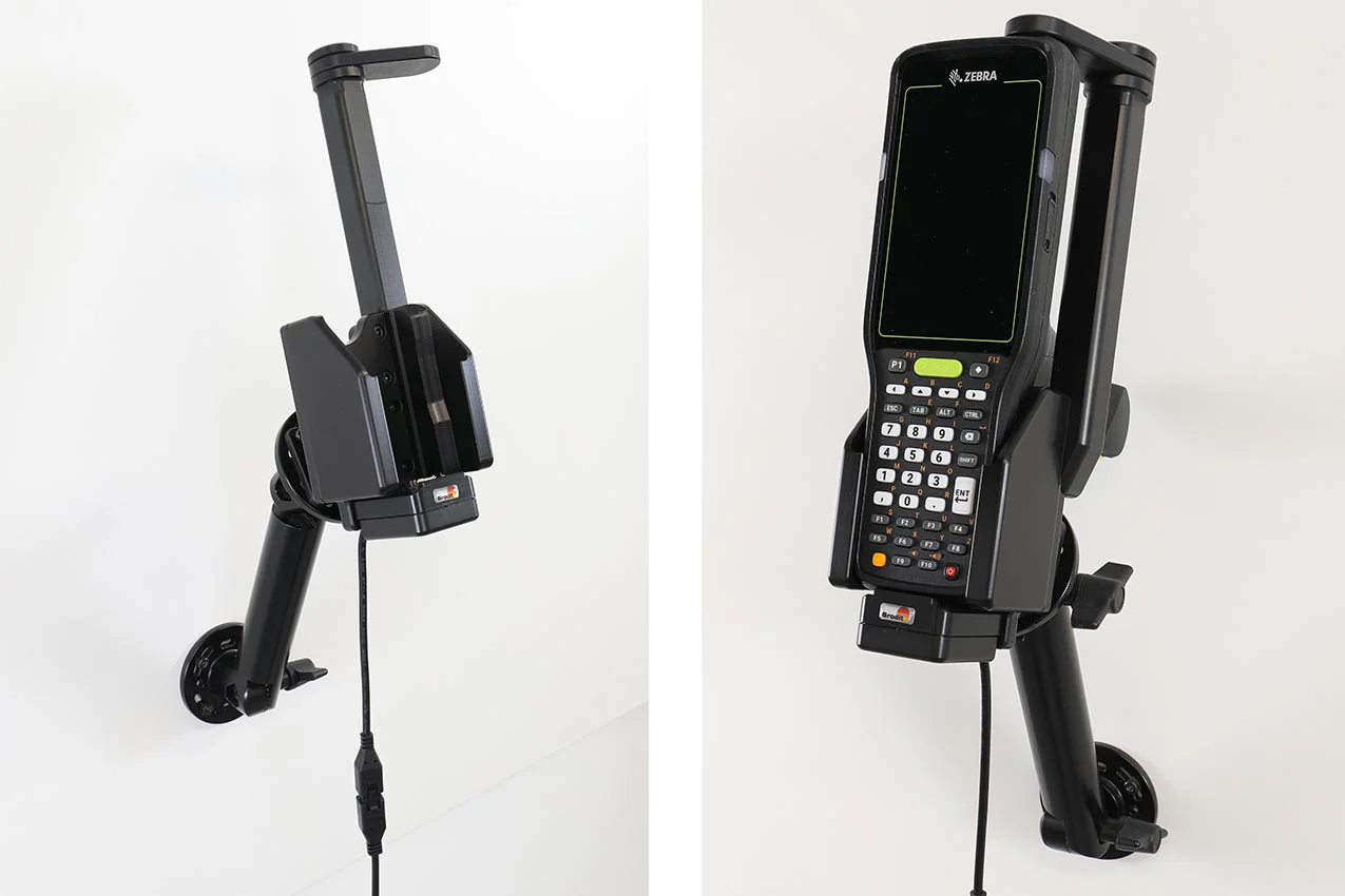 Zebra MC3400/MC3450 device holder with charging function (computer connection)