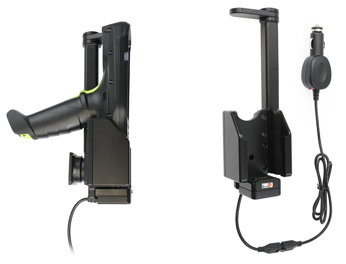 Zebra MC3400/MC3450 device holder with charging function (cigarette lighter)
