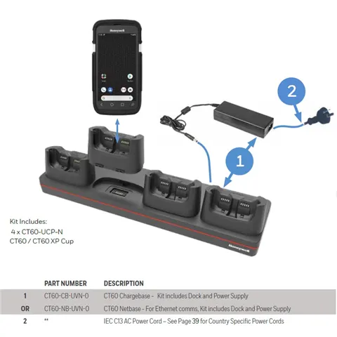 Honeywell charging station, 4-fold